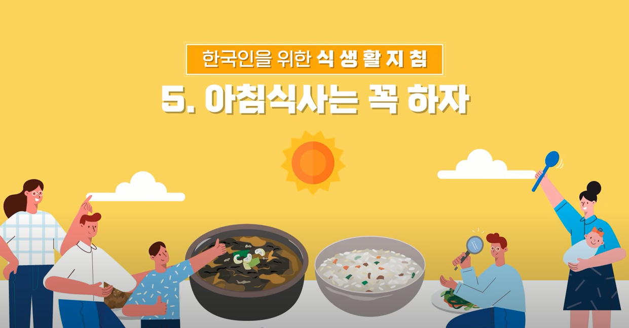 [기관자료] 한국인을 위한 식생활지침(5)_아침식사는 꼭 하자