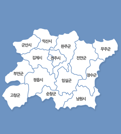 전라북도지도